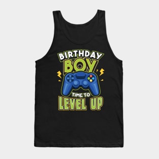 Birthday Boy Time to Level Up Gamer Tank Top